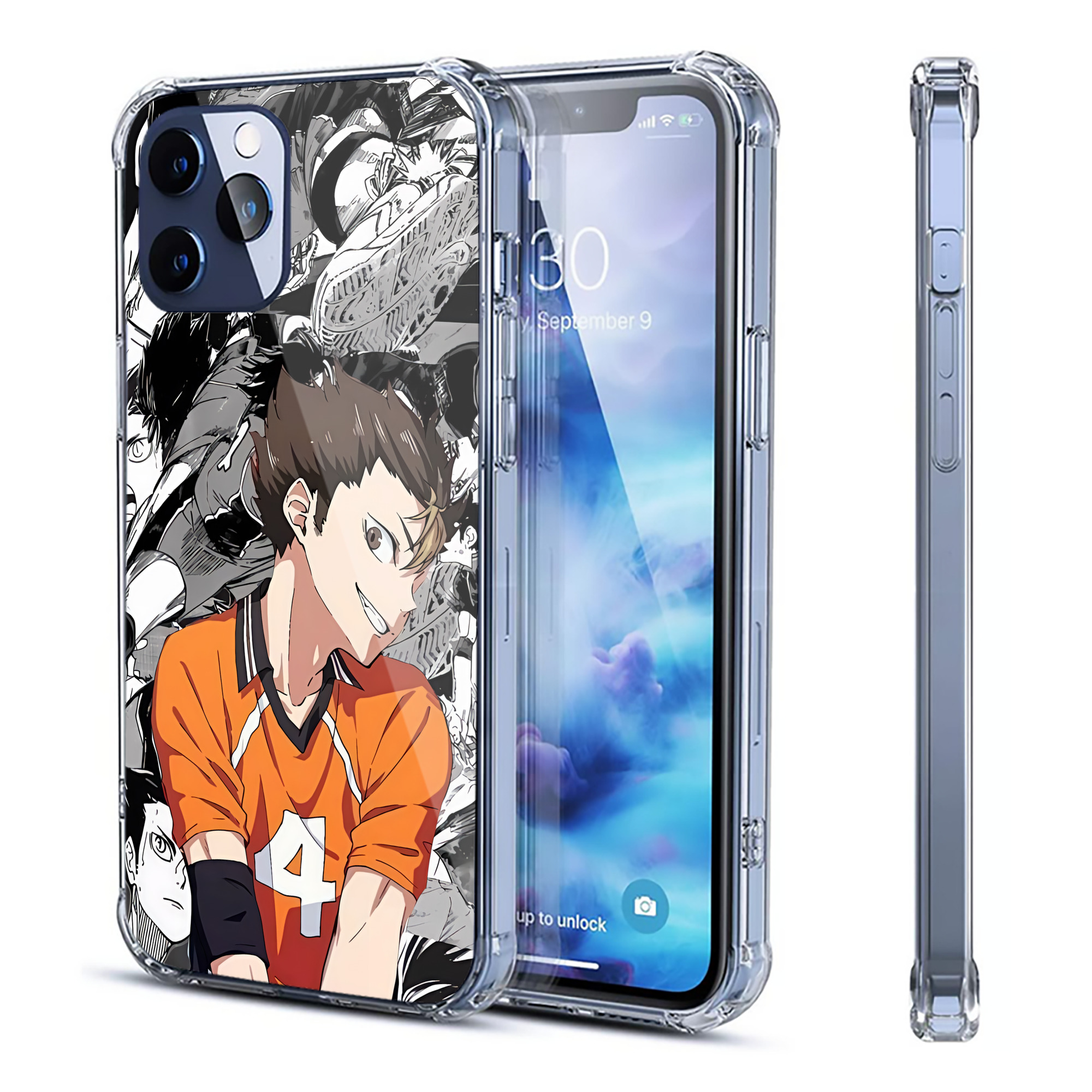 （画像用） ハイキュー!! Haikyu!! 【iPhone 12シリーズ対応】透明スマホケース（クリアソフトケース）